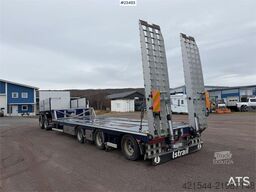 Istrail 3 axle machine trailer w/ 2 sets of tires, boom, t