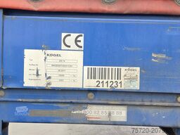 Kögel Wechselbrücke EN 74 9 Stck. identisch vorhanden Edscha Verdeck | 7,45 m lang