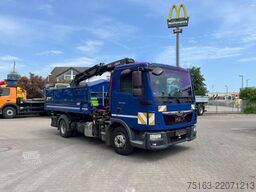 MAN TG-L 8.190.4x2 BL 2-Achs Kipper Kran Hiab 078+Gr
