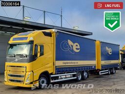 Volvo FH 460 6X2 Curtainsider Combi LNG Engine Slidin...