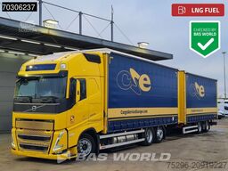 Volvo FH 460 6X2 Curtainsider Combi LNG Engine Slidin...