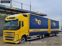 Volvo FH 460 6X2 Curtainsider Combi LNG Engine Slidin...