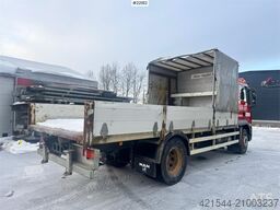 MAN TGM 18.280 flatbed truck. 87,000 km! WATCH VIDEO