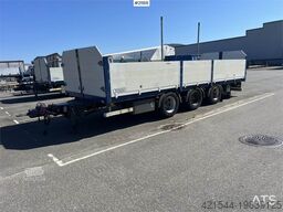 Tyllis 3 axle Flatbed trailer w/ foldable side doors