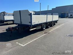 Tyllis 3 axle Flatbed trailer w/ foldable side doors