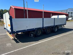 Tyllis 3 axle Flatbed trailer w/ foldable side doors
