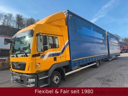 MAN 12.220 TGL,7,75+7,75m=120m³,Wecon Anh. verzinkt