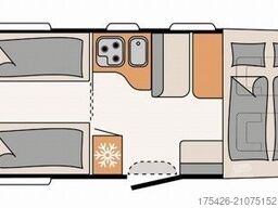 DETHLEFFS Trend I 7017 *Heckbad*Solar*WR*Dachklima*AHK*