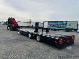  Wiese Stufensattel Tieflader mit Kran Fassi F545