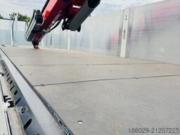  Wiese Baustoffauflieger mit Fassi Kran F240