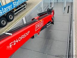  Wiese Baustoffauflieger mit Fassi Kran F240