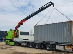  Wiese Plattformauflieger mit Kran Fassi F545