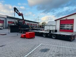  Wiese Plattformauflieger mit Kran Fassi F545