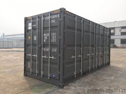 20 Fuß High Cube Side Door Seecontainer Open Side / Neucontainer / Anthrazit