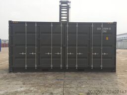 20 Fuß High Cube Side Door Seecontainer Open Side / Neucontainer / Anthrazit