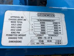 Groenewegen DRO-15-27 B 3x BPW  ALUMINIUM ZIJBORDEN  LAADKL...