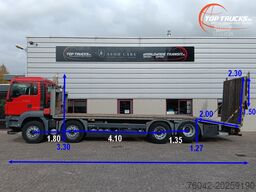 MAN TGS 35.360 8x2 - Machine transporter, Oprijwage...