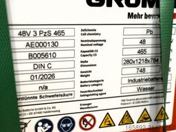 GRUMA 48 Volt 3 PzS 465 Ah