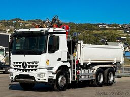 MERCEDES-BENZ AROCS 2640 HMF 1643 Z2 + FUNK * Bordmatic * 6x4