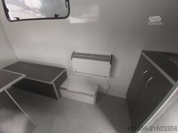 trailershop Bauwagen mit Küchenzeile isoliert THS 300.01 ET 300x200x230cm
