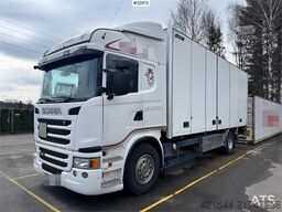 Scania G320 4x2 box truck with full side opening
