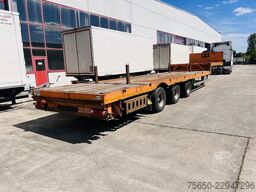 Möslein STO 3 Schwebheim  3 Achs Satteltieflader Plato 45 t GGfür Fertigteile, Baumaschinen oder Container