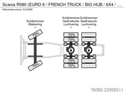 Scania R580 (EURO 6 / FRENCH TRUCK / BIG HUB / 6X4 / T...