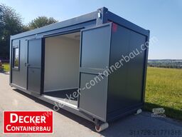 Decker Containerbau Kombicontainer, 20 ft halb Büro/ Lager