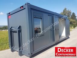 Decker Containerbau Kombicontainer auf ABR,20 ft halb Büro