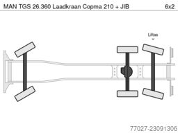 MAN TGS 26.360 Laadkraan Copma 210 + JIB