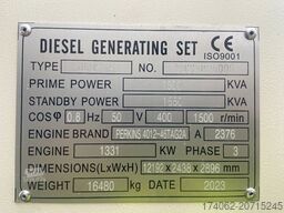 Perkins 4012-46TAG2A - 1.650 kVA Generator - DPX-19823-O