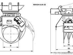 Kinshofer KM 634-0,35-3Z Fällgreifer Greifersäge