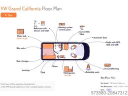 Volkswagen California Camper | 2 Betten für 4 Personen | Kochnische + Hochbett