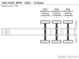 VAN HOOL BPW - DISC - 10 Bolts!