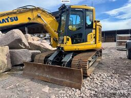 Komatsu PC138US-11 Excavator with Rototilt and Grading Buc