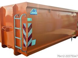 A1 Container CITY ECOLINE 13 m³ - Doppelflügeltür - RAL 2011 Tieforange - Abrollcontainer