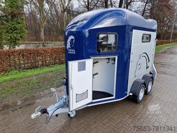 Cheval Liberté 2er Pferde Trailer Gold 3 premium blau Sattelkammer
