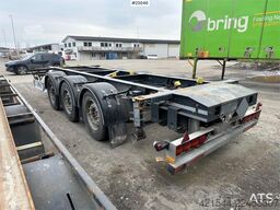 Fliegl 3 axle container trailer.