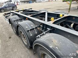 Fliegl 3 axle container trailer.
