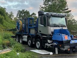 Mercedes-Benz Arocs with a Meyco Roadrunner concrete spray unit