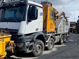 Mercedes-Benz Arocs 8x4 with a AMV 7450H concrete spraying super