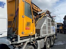 Mercedes-Benz Arocs 8x4 with a AMV 7450H concrete spraying super