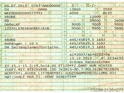 KRONE SD / Hubdach / EDSCHA / Mega / Liftachse