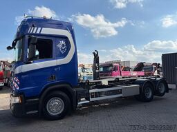 Scania R 410 + HAAKARM SYSTEEM 25ton + 6X2 + LIFT AS +...