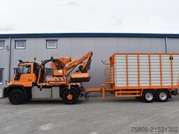 UNIMOG U400 inkl. Böschungsmäher/Anhänger