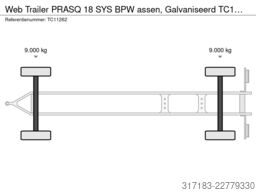 Web Trailer PRASQ 18 SYS BPW assen, Galvaniseerd