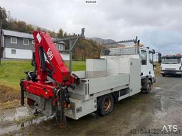 Iveco 100E21 flatbed truck with rear-mounted crane. Repa