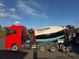 MAN TGX 35.500 8x4, 10m3 Mixer + Hydraulic-slide, 2015