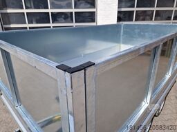 trailershop riesig Debon PW 3.6 mit Bordwandaufsatz elektro