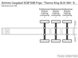 Schmitz Cargobull SCB*S3B Frigo / Thermo King SLXi 300 / Side Damage